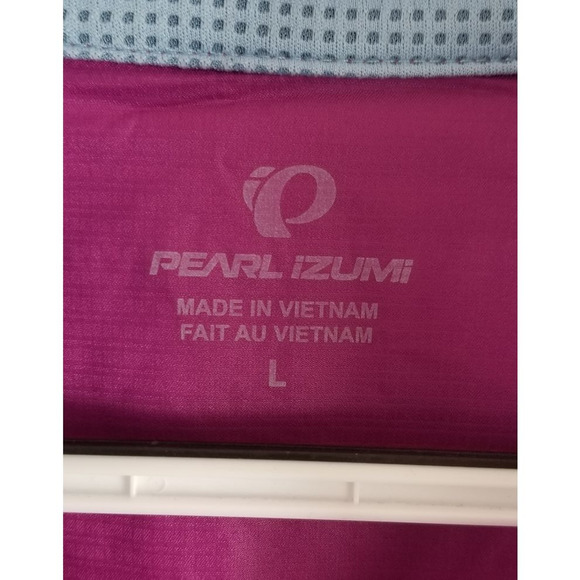 Pearl Izumi Cycling Biking Majenta Pink Full Zip Pocket Women's Jacket L - Picture 6 of 7